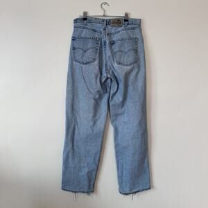 levi's vintage silver tab baggy lightwash y2k denim jeans sz 32